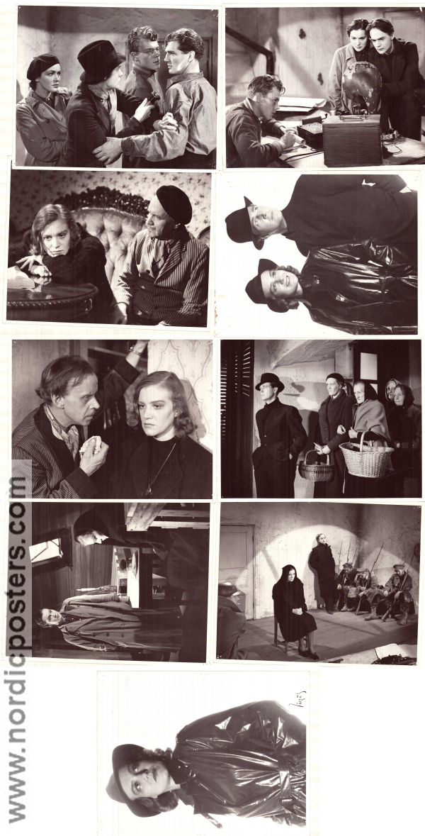 Med livet som insats 1940 lobby card set Åke Ohberg Aino Taube Anders Henrikson Alf Sjöberg