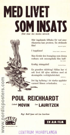 Stöt står den danske sömand 1948 movie poster Poul Reichhardt Lisbeth Movin Lau Lauritzen Denmark Ships and navy