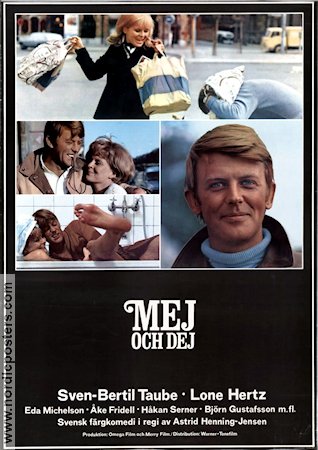 Mej och dej 1969 movie poster Sven-Bertil Taube