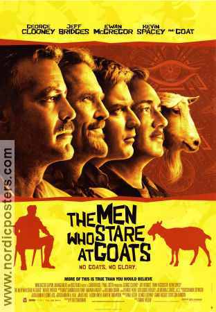 The Men Who Stare at Goats 2009 poster Ewan McGregor George Clooney Jeff Bridges Kevin Spacey Grant Heslov