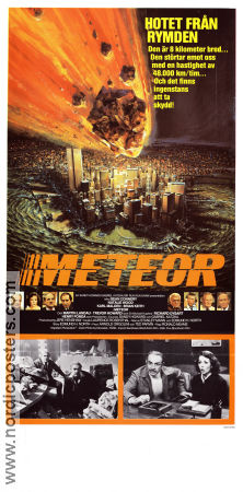 Meteor 1979 movie poster Sean Connery Natalie Wood Karl Malden Ronald Neame