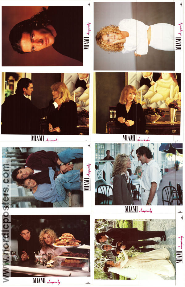 Miami Rhapsody 1995 lobby card set Sarah Jessica Parker Antonio Banderas Mia Farrow David Frankel Romance