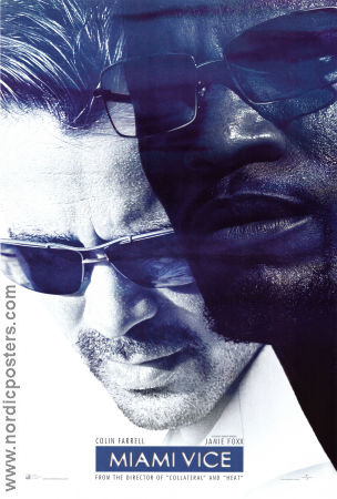 Miami Vice 2006 poster Colin Farell Jamie Foxx Gong Li Michael Mann Från TV Glasögon Poliser