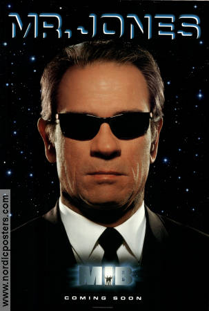 MIB Men in Black 1997 movie poster Tommy Lee Jones Barry Sonnenfeld Glasses