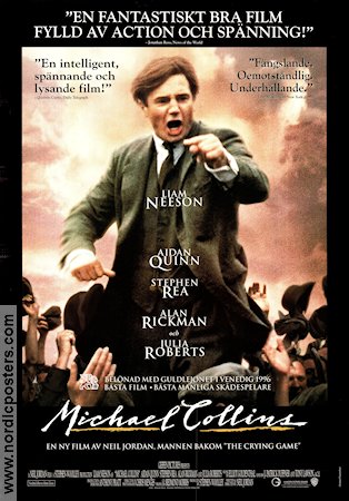 Michael Collins 1996 poster Liam Neeson Julia Roberts Alan Rickman Neil Jordan