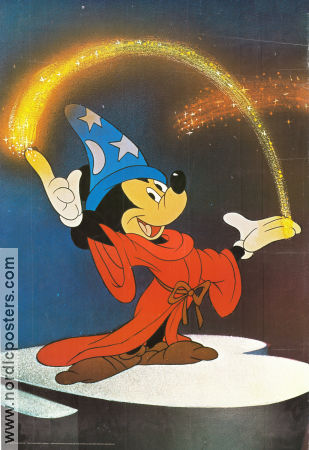Mickey the Magician Fantasia 1986 movie poster Find more: 2819 Wizard Genius ide aldecorSwitzerland