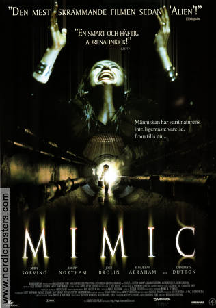 Mimic 1997 movie poster Mira Sorvino Jeremy Northam Alexander Goodwin Josh Brolin Guillermo del Toro