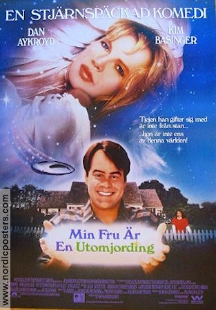 My Stepmother is an Alien 1988 movie poster Dan Aykroyd Kim Basinger