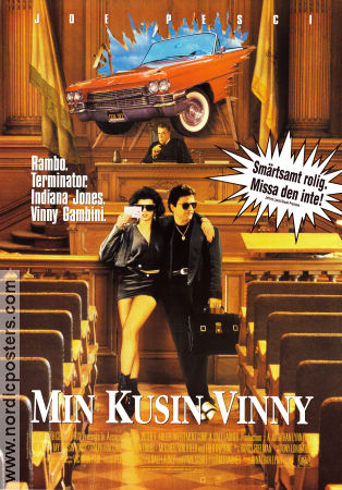 Min kusin Vinny 1992 poster Joe Pesci Marisa Tomei Jonathan Lynn Bilar och racing