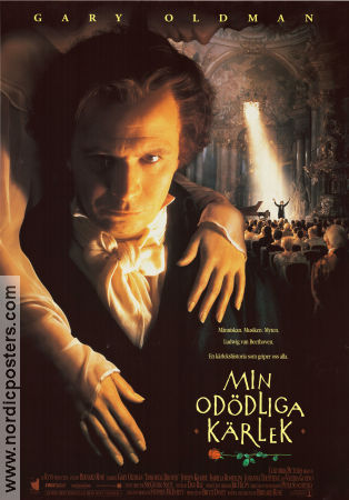 Min odödliga kärlek 1994 poster Gary Oldman Jeroen Krabbé Isabella Rossellini Bernard Rose Romantik