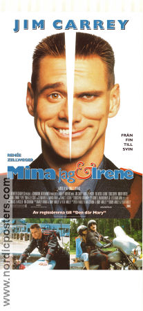 Mina Jag och Irene 2000 poster Jim Carrey Renée Zellweger Bobby Peter Farrelly