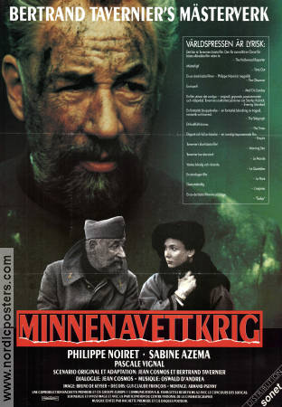 Minnen av ett krig 1989 poster Philippe Noiret Sabine Azema Pascale Vignal Bertrand Tavernier