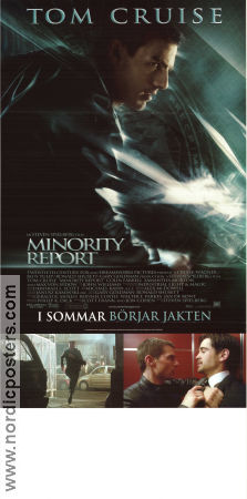 Minority Report 2002 movie poster Tom Cruise Colin Farrell Samantha Morton Steven Spielberg