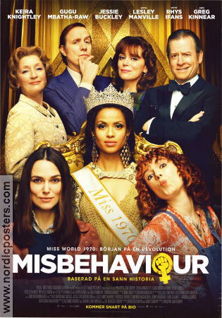 Misbehaviour 2020 movie poster Keira Knightley Gugu Mbatha-Raw Jessie Buckley Philippa Lowthorpe