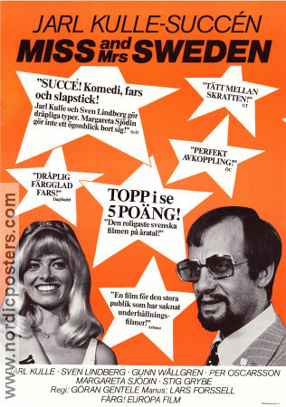 Miss and Mrs Sweden 1969 movie poster Jarl Kulle Sven Lindberg Margareta Sjödin Meg Westergren Göran Gentele