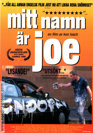 Mitt namn är Joe 1998 poster Peter Mullan Louise Goodall Gary Lewis Ken Loach