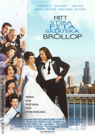 Mitt stora feta grekiska bröllop 2002 poster Nia Vardalos John Corbett Michael Constantine Joel Zwick