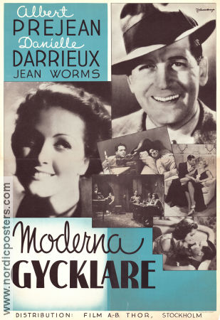 L´or dans la rue 1934 movie poster Albert Préjean Danielle Darrieux Raymond Cordy Curtis Bernhardt Eric Rohman art