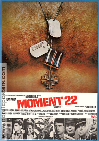 Catch-22 1970 movie poster Alan Arkin Martin Balsam Richard Benjamin Mike Nichols Writer: Joseph Heller War