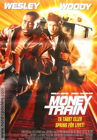 Money Train 1995 poster Wesley Snipes Woody Harrelson Jennifer Lopez Joseph Ruben Tåg Pengar