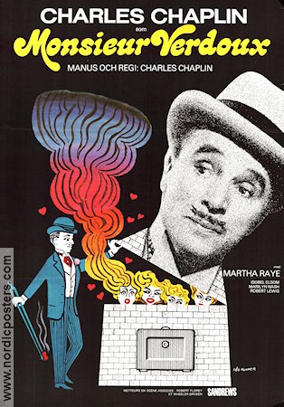 Monsieur Verdoux 1947 movie poster Mady Correll Allison Roddan Charlie Chaplin Artistic posters