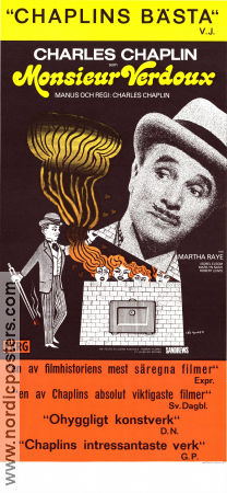 Monsieur Verdoux 1947 movie poster Mady Correll Allison Roddan Charlie Chaplin