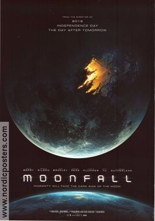 Moonfall 2022 movie poster Halle Berry Patrick Wilson John Bradley Roland Emmerich