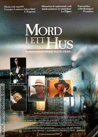 Mord i ett hus 1988 poster Patrick Bruel Anne Brochet Agnes Blanchot Georges Lautner