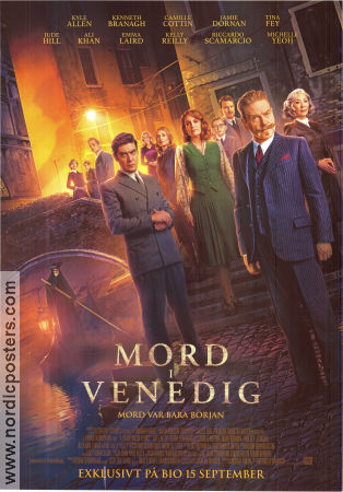 A Haunting in Venice 2023 movie poster Michelle Yeoh Jamie Dornan Tina Fey Kenneth Branagh