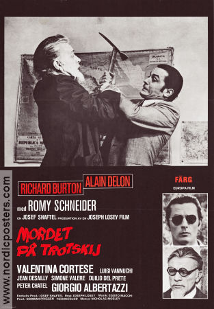 The Assassination of Trotsky 1972 movie poster Richard Burton Alain Delon Romy Schneider Joseph Losey Politics