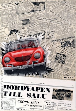 Mordvapen till salu 1963 movie poster Georg Fant