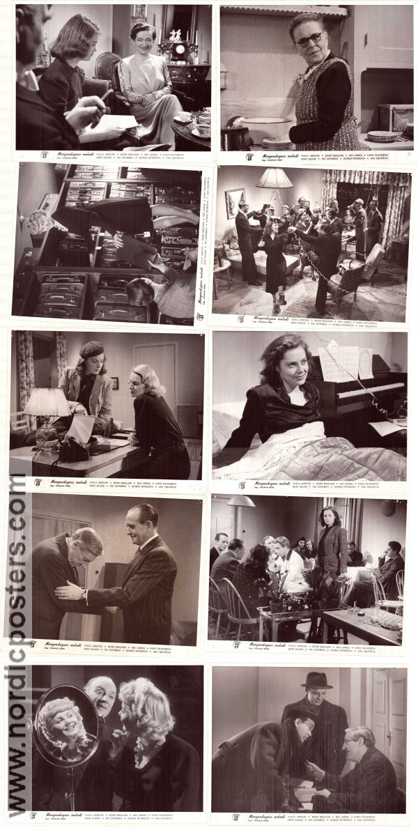 Morgondagens melodi 1942 lobby card set Viveca Lindfors Nils Lundell Björn Berglund Betty Bjurström Ragnar Frisk