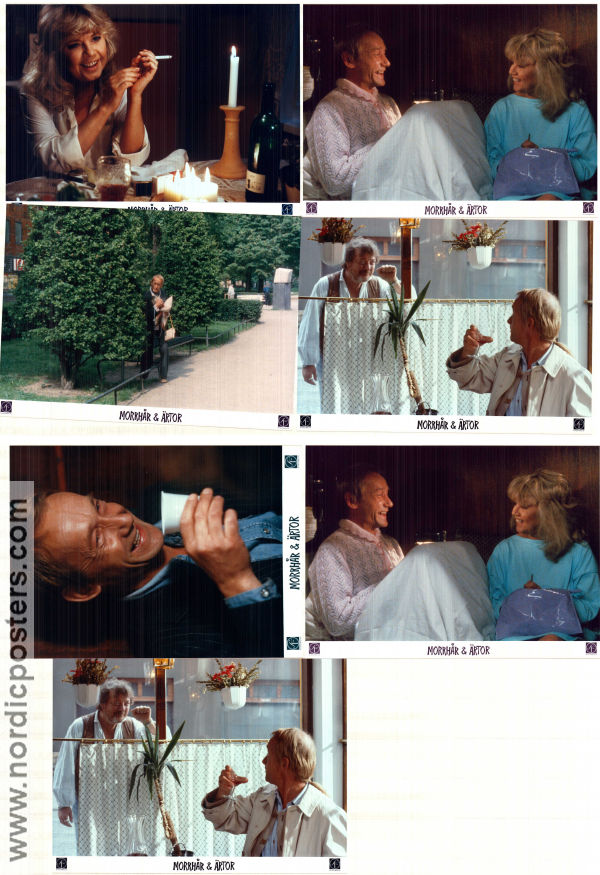 Morrhår och ärtor 1986 lobby card set Margaretha Krook Lena Nyman Claes Jansson Gösta Ekman