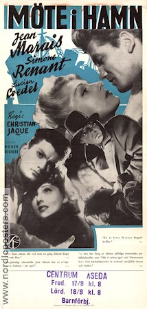 Voyage sans espoir 1943 movie poster Jean Marais Simone Renant