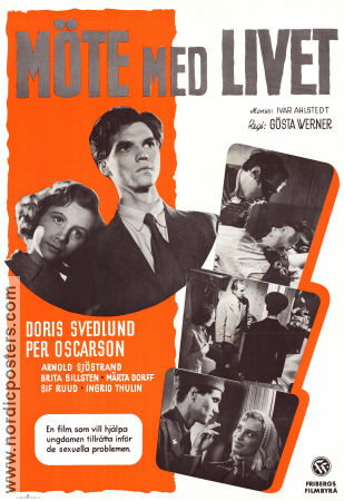 Möte med livet 1952 movie poster Per Oscarsson Doris Svedlund Arnold Sjöstrand Brita Billsten Märta Dorff Sif Ruud Ingrid Thulin Gösta Werner