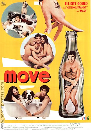 Move 1970 movie poster Elliott Gould Paula Prentiss Genevieve Waite Stuart Rosenberg