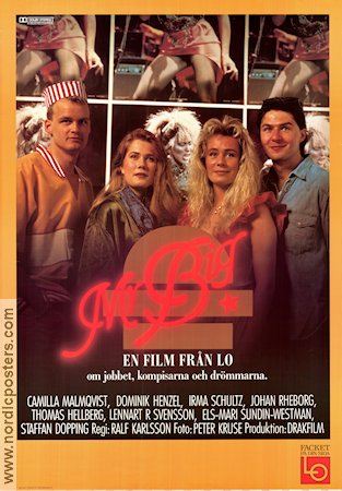 Mr Big 1987 movie poster Johan Rheborg Irma Schultz Camilla Malmqvist Dominik Henzel Find more: Landsorganisationen LO Politics