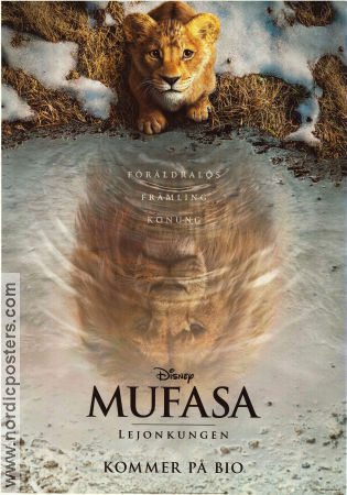 Mufasa: The Lion King 2024 movie poster Aaron Pierre Barry Jenkins Animation Cats