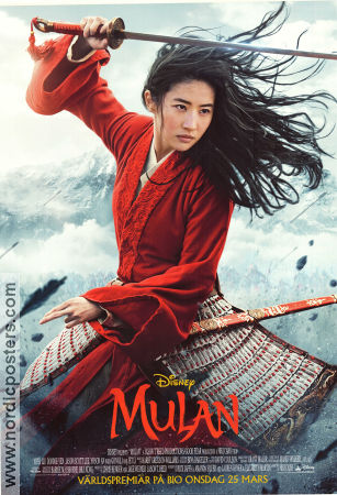 Mulan 2020 movie poster Yifei Liu Donnie Yen Gong Li Niki Caro Asia
