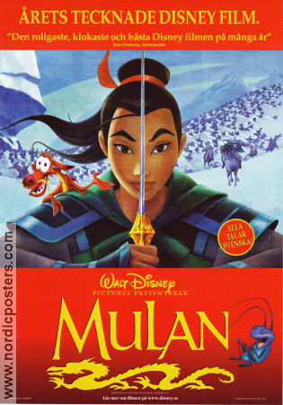 Mulan 1998 poster Ming-Na Wen Tony Bancroft