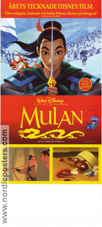 Mulan 1998 movie poster Ming-Na Wen Tony Bancroft Animation Asia Artistic posters