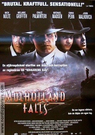 Mulholland Falls 1996 poster Nick Nolte Lee Tamahori