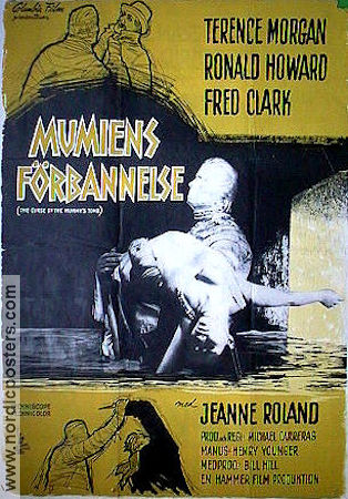 The Curse of the Mummy´s Tomb 1964 movie poster Terence Morgan