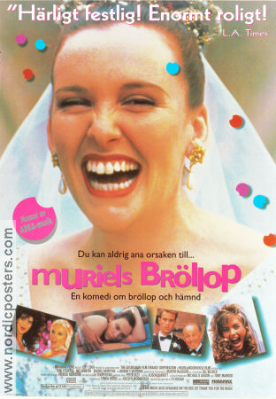 Muriel´s Wedding 1994 movie poster Toni Collette Rachel Griffiths Bill Hunter PJ Hogan Country: Australia