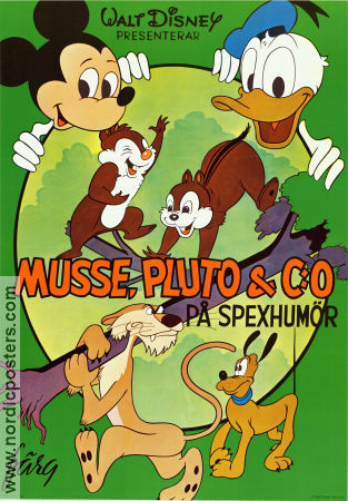 Cartoon Carousel 1975 movie poster Musse Pigg Kalle Anka Donald Duck Jack Hannah