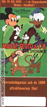 Musse Pluto och C:O på spexhumör 1975 poster Musse Pigg Kalle Anka Donald Duck Jack Hannah