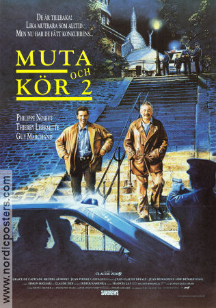 Muta och kör 2 1990 poster Philippe Noiret Thierry Lhermitte Guy Marchand Claude Zidi