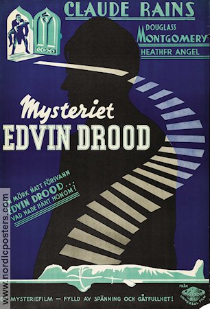Mystery of Edwin Drood 1935 movie poster Claude Rains Douglass Montgomery Heather Angel Stuart Walker