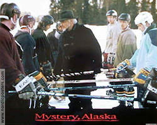 Mystery Alaska 1999 lobbykort Russell Crowe Burt Reynolds Hank Azaria Jay Roach Vintersport