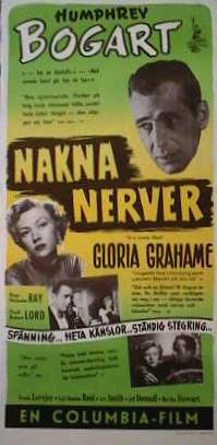 In a Lonely Place 1950 movie poster Humphrey Bogart Gloria Grahame